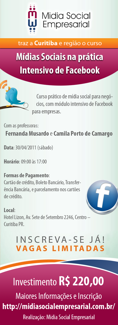 Mídias Sociais na Prática – Intensivo Facebook Mídias Sociais na Prática – Intensivo Facebook